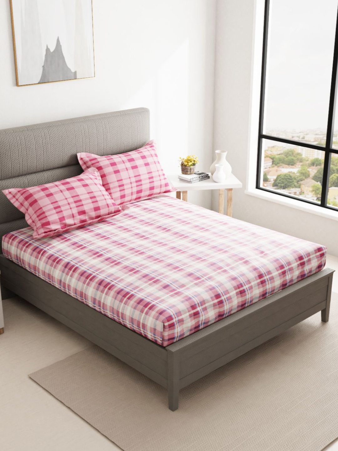 BIANCA 144 TC Red & White Striped Double Queen Pure Cotton Bedsheet with 2 Pillow Covers
BIANCA 144 TC Red & White Striped Double Queen Pure Cotton Bedsheet with 2 Pillow Covers