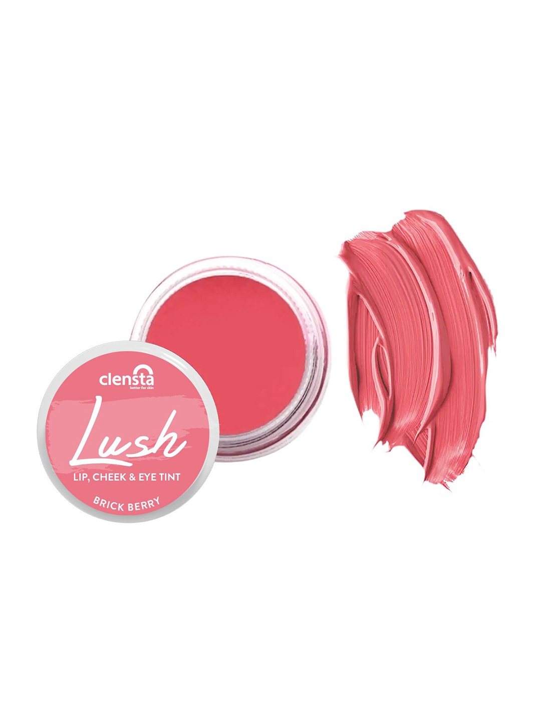 Clensta Lush Blush Lip, Cheek & Eye Tint with Red Aloe Vera & Jojoba Oil 5gm - Brick Berry, Pink
Clensta Lush Blush Lip, Cheek & Eye Tint with Red Aloe Vera & Jojoba Oil 5gm - Brick Berry, Pink