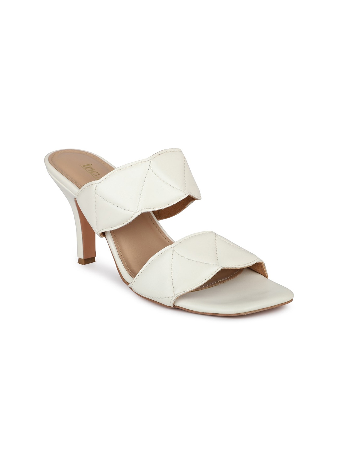 Inc 5 Off White Heels with Bows