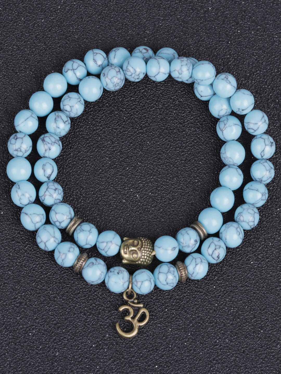 Young & Forever Unisex Blue & Gold-Toned Brass Turquoise Handcrafted Brass-Plated Bracelet
Young & Forever Unisex Blue & Gold-Toned Brass Turquoise Handcrafted Brass-Plated Bracelet