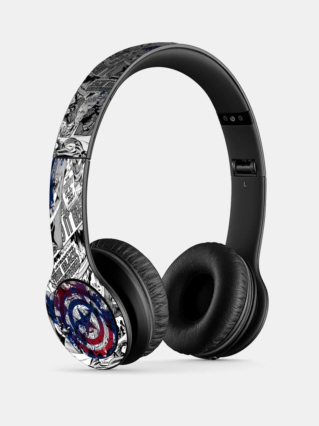 macmerise Black & White Printed Splash Out Shield P47 Bluetooth Wireless On-Ear Headphones With Mic
macmerise Black & White Printed Splash Out Shield P47 Bluetooth Wireless On-Ear Headphones With Mic