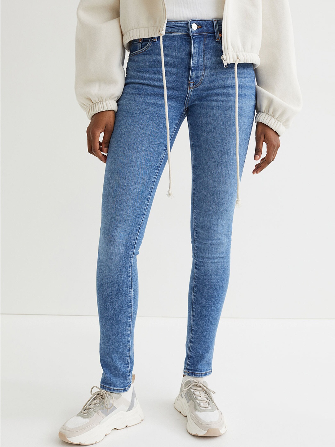 H&M Woman Shaping Skinny Regular Jeans, Blue