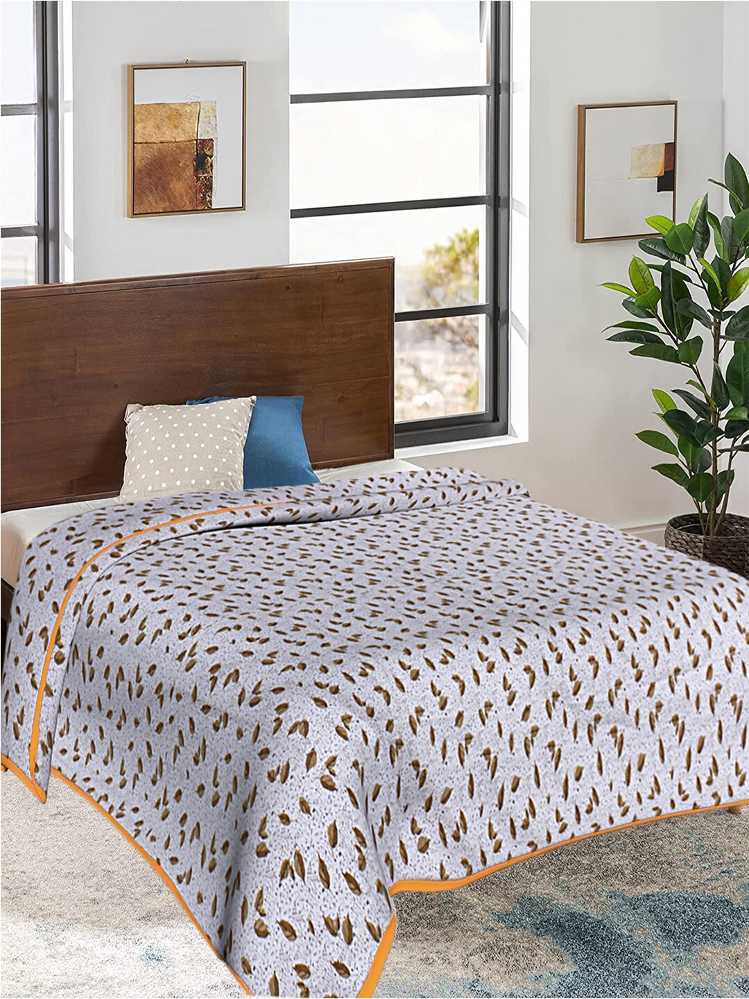 Kuber Industries Off White & Yellow Floral AC Room 300 GSM Reversible Double Bed Blanket
Kuber Industries Off White & Yellow Floral AC Room 300 GSM Reversible Double Bed Blanket