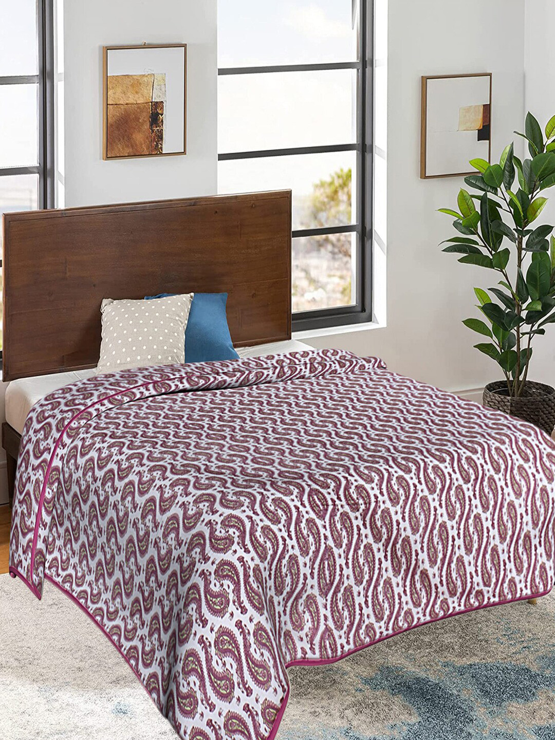 Kuber Industries Pink & White Ethnic Motifs AC Room 300 GSM Double Bed Cotton Blanket
Kuber Industries Pink & White Ethnic Motifs AC Room 300 GSM Double Bed Cotton Blanket