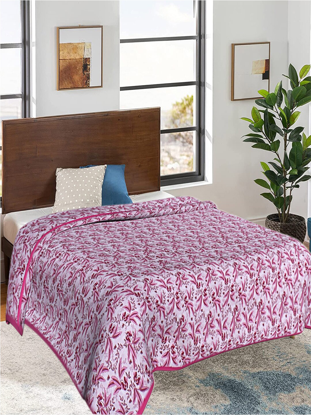 Kuber Industries Purple & White Floral AC Room 300 GSM Cotton Double Bed Blanket
Kuber Industries Purple & White Floral AC Room 300 GSM Cotton Double Bed Blanket