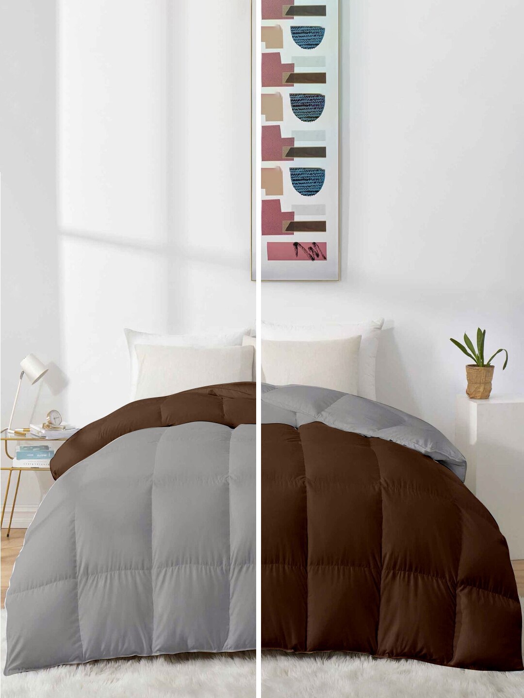 RAZZAI Coffee Brown & Silver-Toned Microfiber Mild Winter 500 GSM Double Bed Comforter
RAZZAI Coffee Brown & Silver-Toned Microfiber Mild Winter 500 GSM Double Bed Comforter