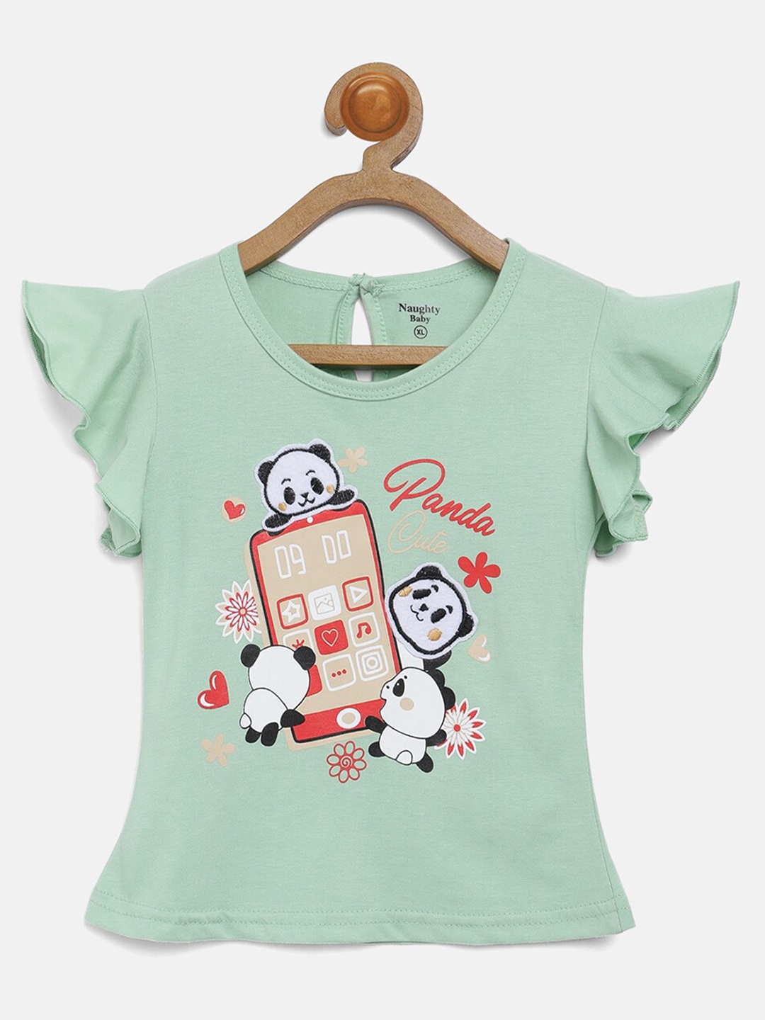 V2 Value & Variety Green Printed Top