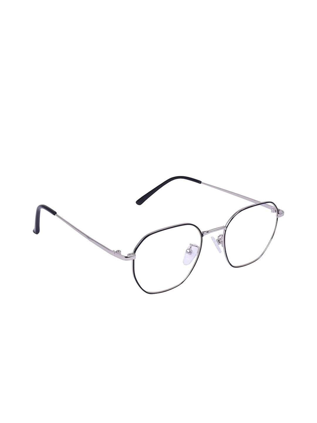 OPTIFY Unisex Clear Lens & Black Round Sunglasses with UV Lens MF ROUND SILVER BLACK, Transparent
OPTIFY Unisex Clear Lens & Black Round Sunglasses with UV Lens MF ROUND SILVER BLACK, Transparent
