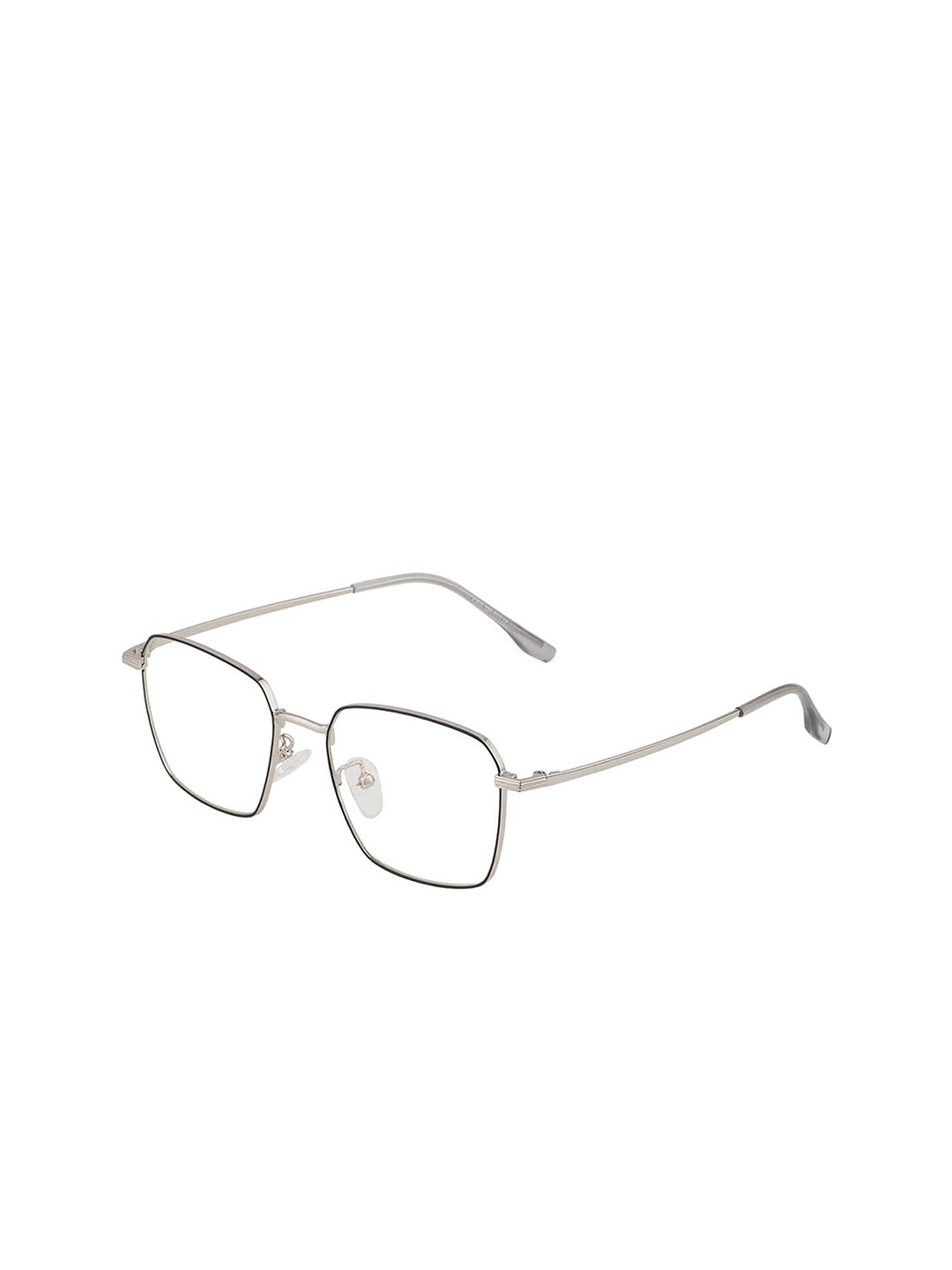 OPTIFY Unisex Clear Lens & Black Square Sunglasses with UV Protected Lens MF 35006, Silver
OPTIFY Unisex Clear Lens & Black Square Sunglasses with UV Protected Lens MF 35006, Silver