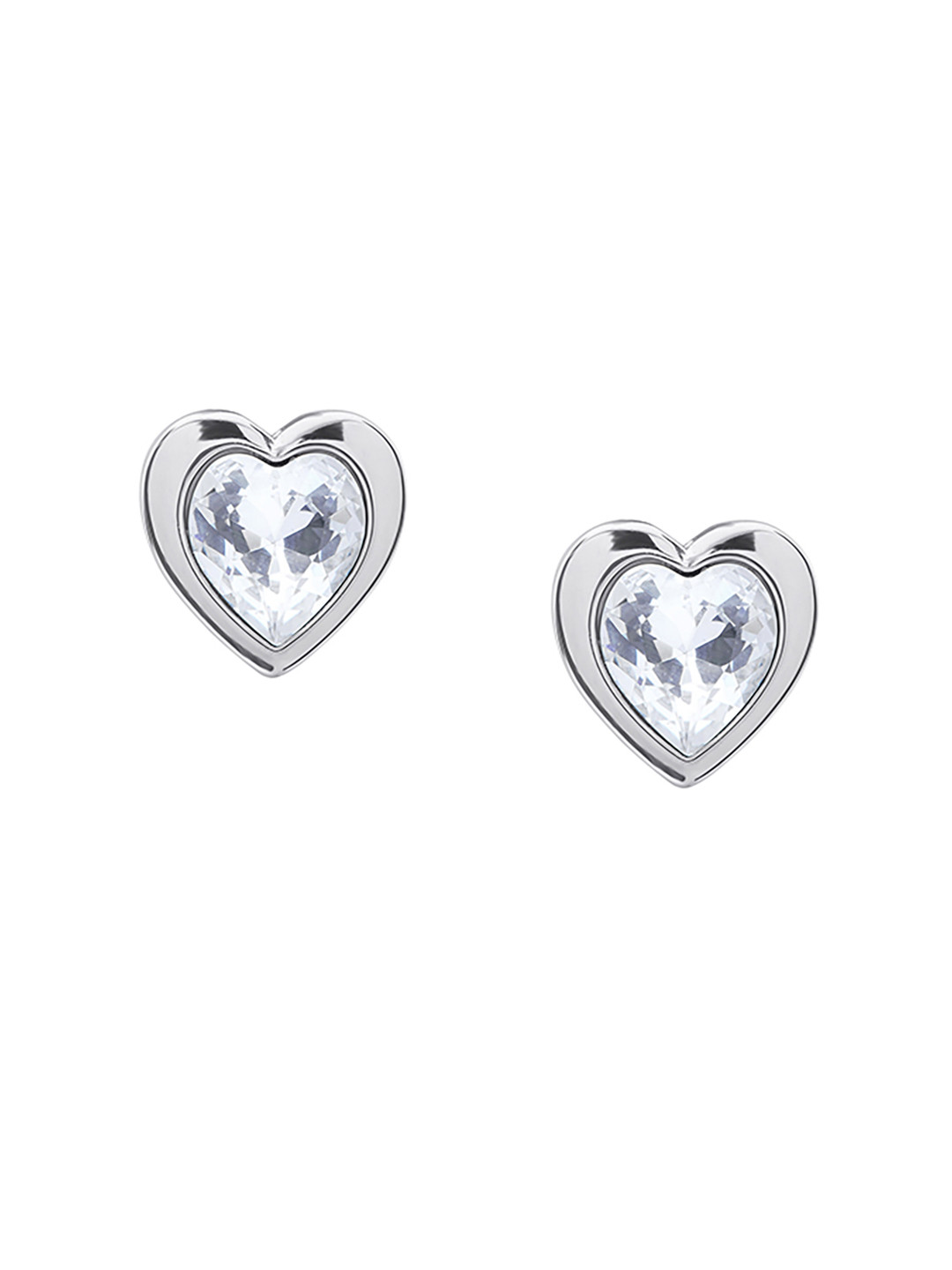 Ted Baker White & Silver-Plated Crystal Heart Shaped Studs Earrings
Ted Baker White & Silver-Plated Crystal Heart Shaped Studs Earrings