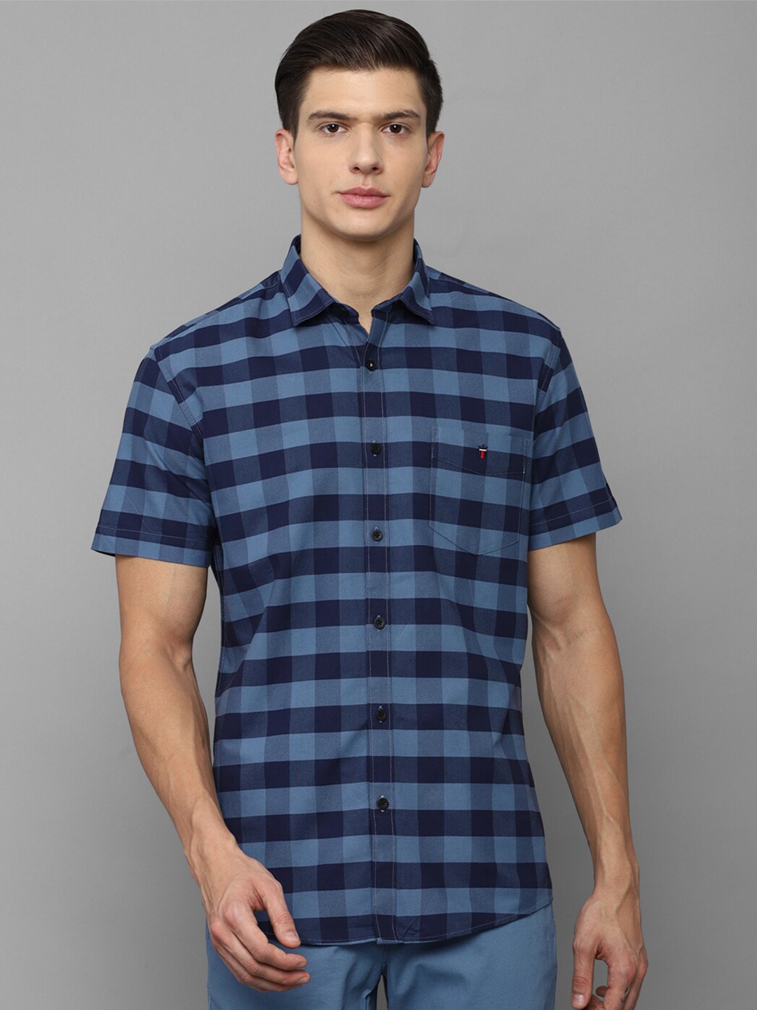 Louis Philippe Sport Men Plus Size Blue Slim Fit Buffalo Checked Pure Cotton Casual Shirt
Louis Philippe Sport Men Plus Size Blue Slim Fit Buffalo Checked Pure Cotton Casual Shirt