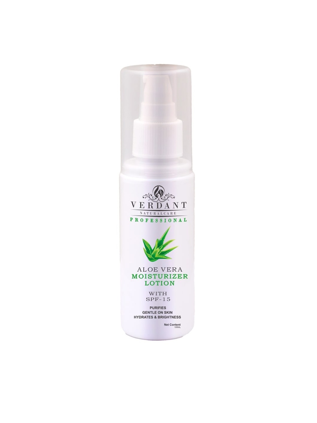 Verdant Natural Care Aloe Vera Moisturizer Body Lotion With SPF 15 - 100 ml, White
Verdant Natural Care Aloe Vera Moisturizer Body Lotion With SPF 15 - 100 ml, White