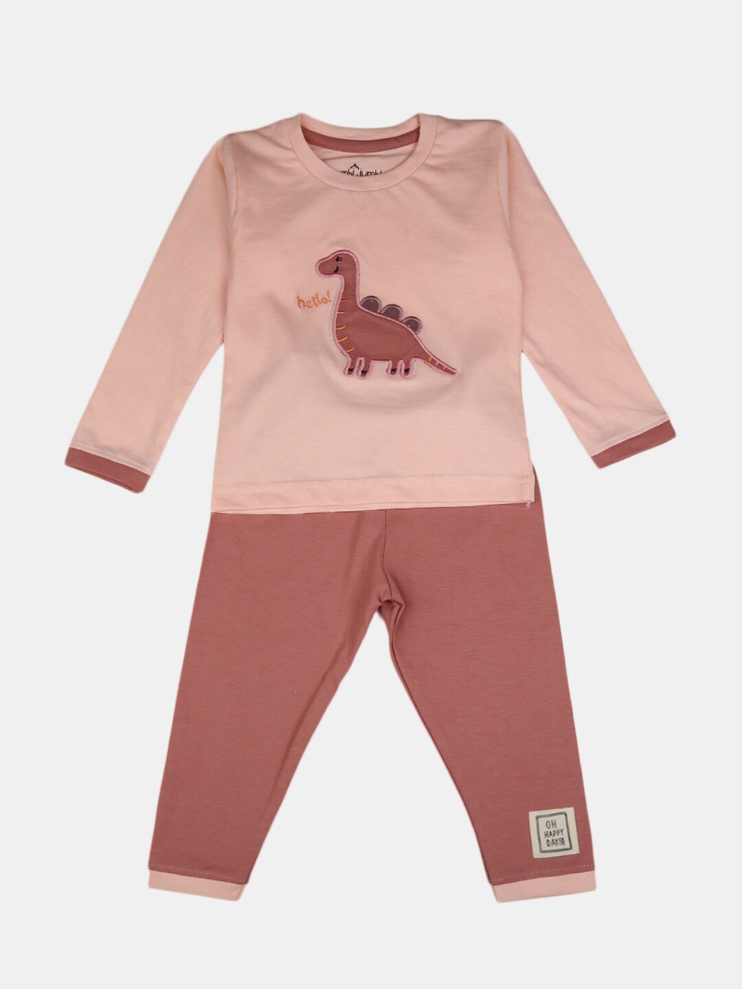V-Mart Unisex Kids Pink & Brown Printed Pure Cotton Round Neck T-shirt with Trousers
V-Mart Unisex Kids Pink & Brown Printed Pure Cotton Round Neck T-shirt with Trousers