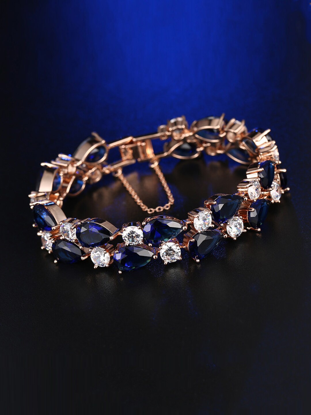Designs By Jewels Galaxy Women Rose Gold & White Brass Cubic Zirconia Rose Gold-Plated Wraparound Bracelet
Designs By Jewels Galaxy Women Rose Gold & White Brass Cubic Zirconia Rose Gold-Plated Wraparound Bracelet