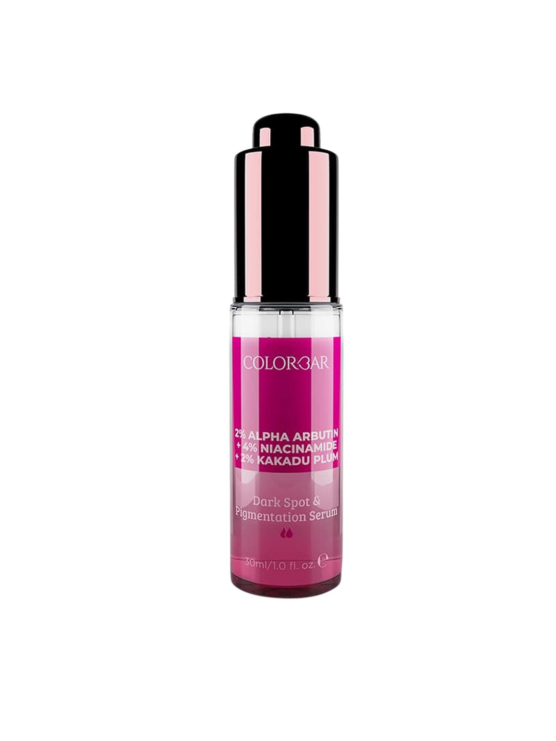 Colorbar Dark Spot & Pigmentation Serum with Alpha Arbutin & Niacinamide - 30 ml, Pink
Colorbar Dark Spot & Pigmentation Serum with Alpha Arbutin & Niacinamide - 30 ml, Pink