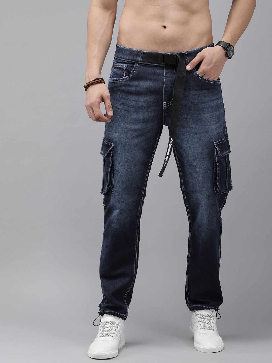 Roadster Men Blue Comfort Jogger Jeans