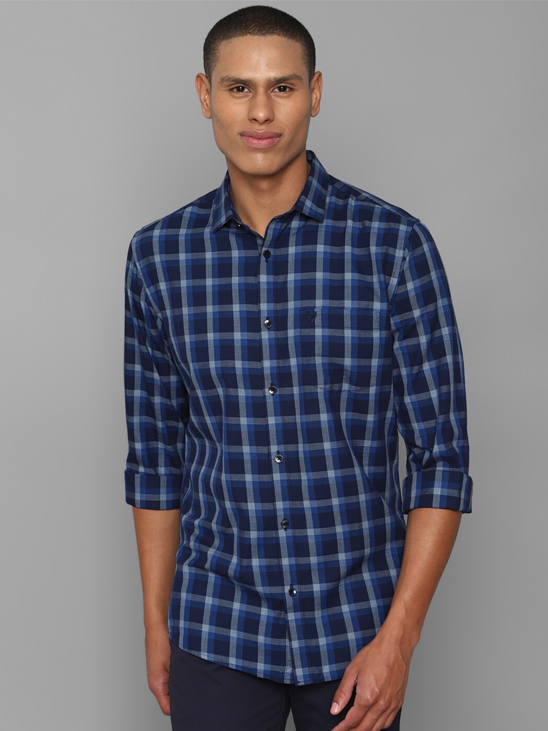 Allen Solly Men Plus Size Navy Blue Slim Fit Tartan Checked Pure Cotton Casual Shirt
Allen Solly Men Plus Size Navy Blue Slim Fit Tartan Checked Pure Cotton Casual Shirt