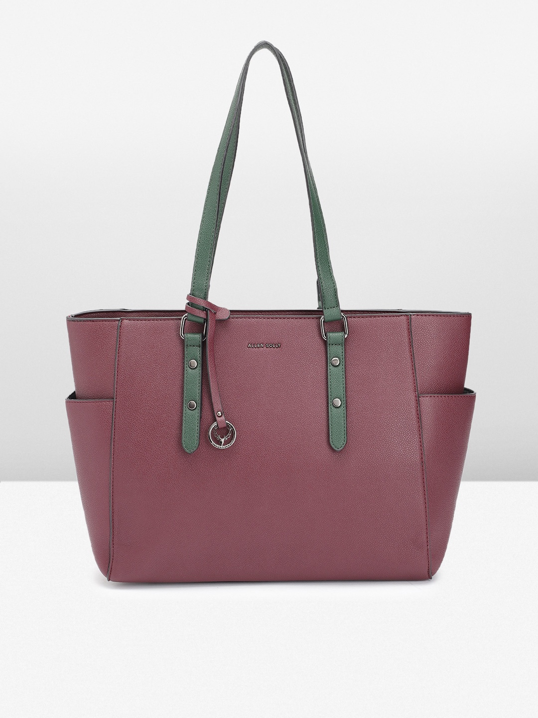 Allen Solly Textured PU Oversized Structured Laptop Shoulder Bag with Tasselled Detail, Burgundy
Allen Solly Textured PU Oversized Structured Laptop Shoulder Bag with Tasselled Detail, Burgundy