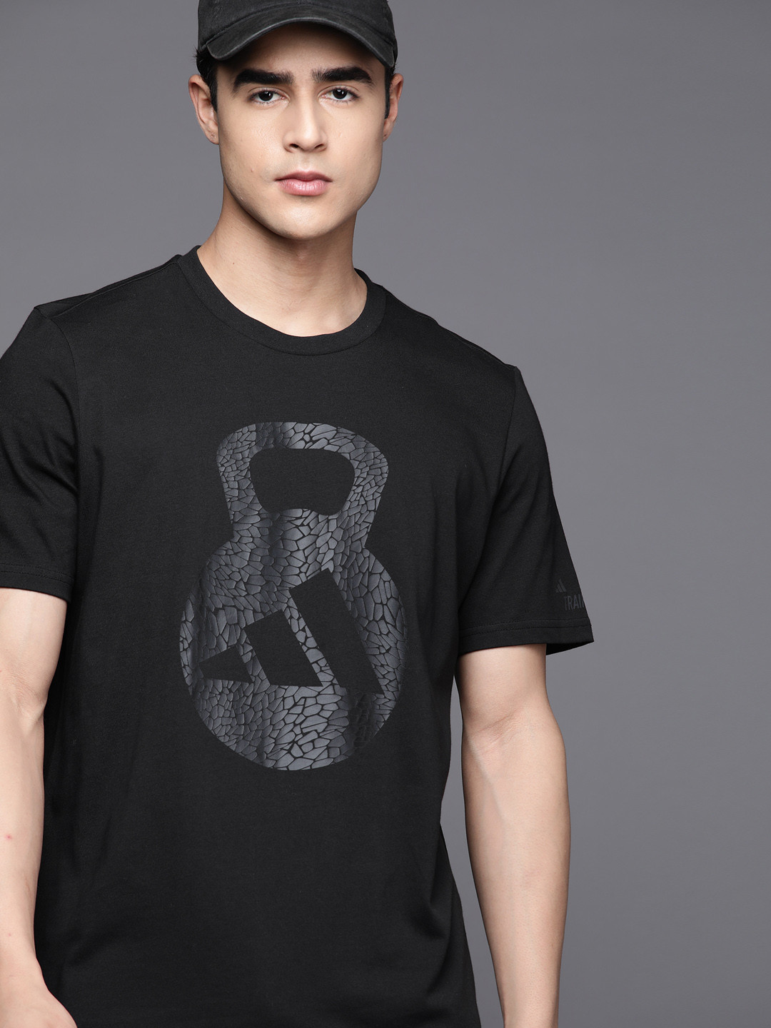 ADIDAS Men Aeroready Training Logo Graphic Short Sleeve T-shirt, Black
ADIDAS Men Aeroready Training Logo Graphic Short Sleeve T-shirt, Black