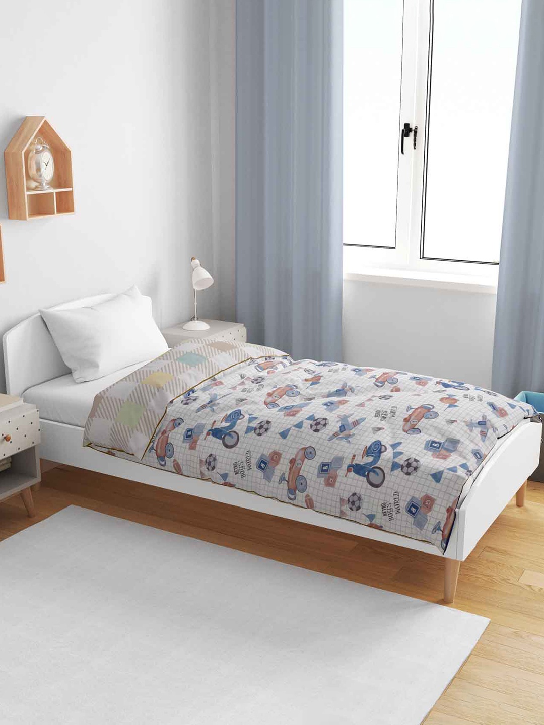 haus & kinder White & Navy Blue Cotton Cartoon Characters AC Room 120 GSM Single Bed Dohar
haus & kinder White & Navy Blue Cotton Cartoon Characters AC Room 120 GSM Single Bed Dohar