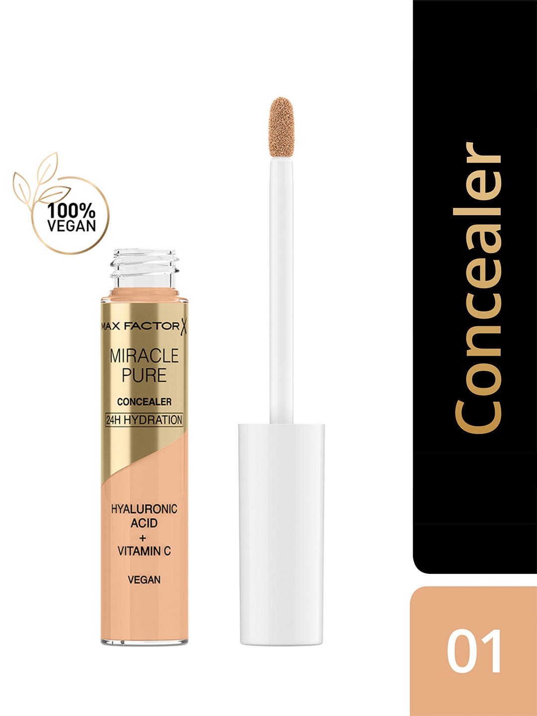 Max Factor Hydrating Miracle Pure Concealer with Hyaluronic Acid 7.8 ml -Shade 01, Beige
Max Factor Hydrating Miracle Pure Concealer with Hyaluronic Acid 7.8 ml -Shade 01, Beige