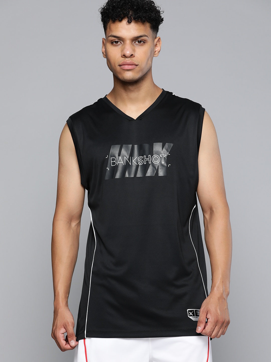 HRX by Hrithik Roshan Typography Printed V-Neck Basketball Rapid-Dry T-shirt, Black
HRX by Hrithik Roshan Typography Printed V-Neck Basketball Rapid-Dry T-shirt, Black