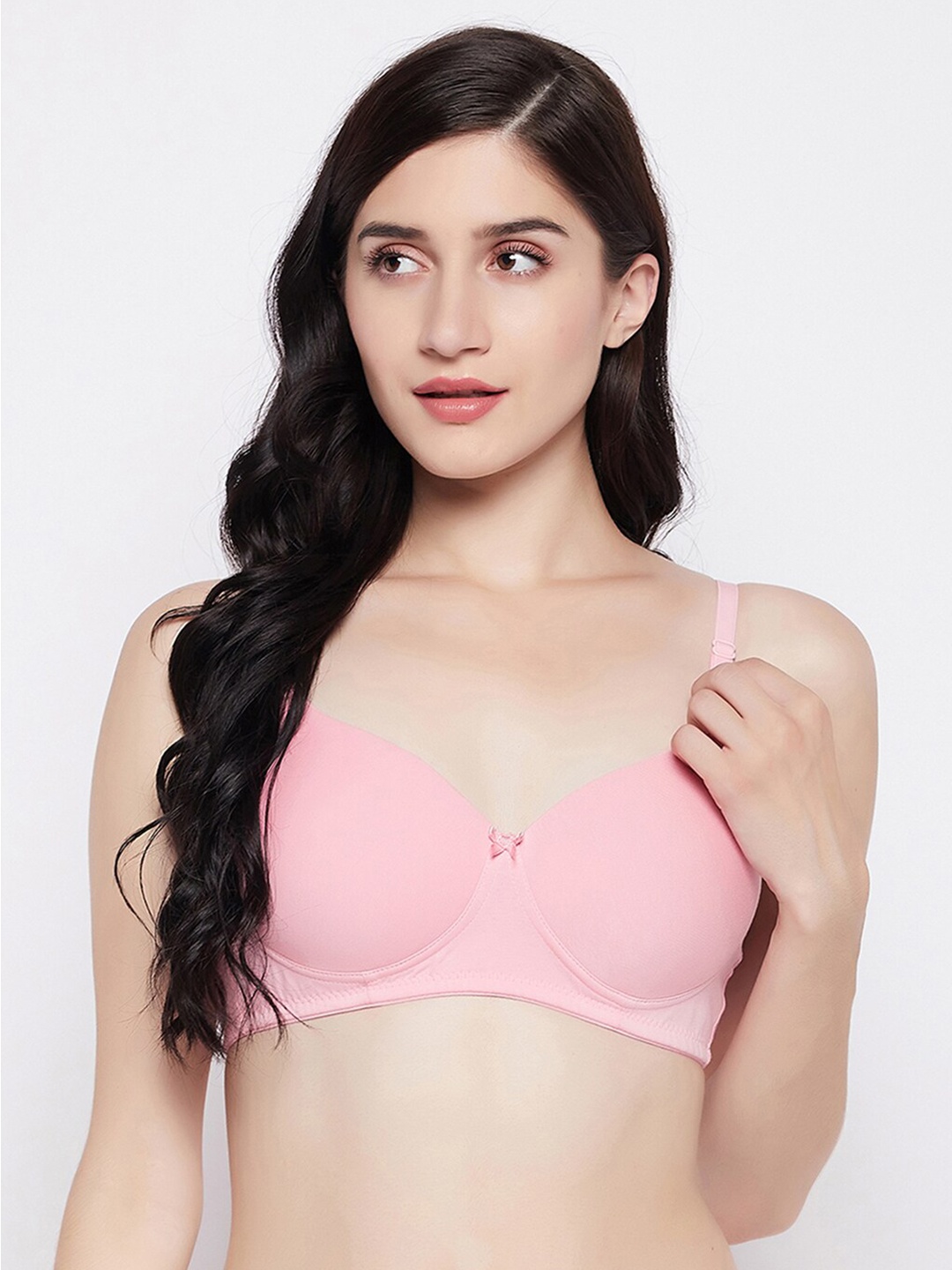 Clovia Pink Bra Lightly Padded