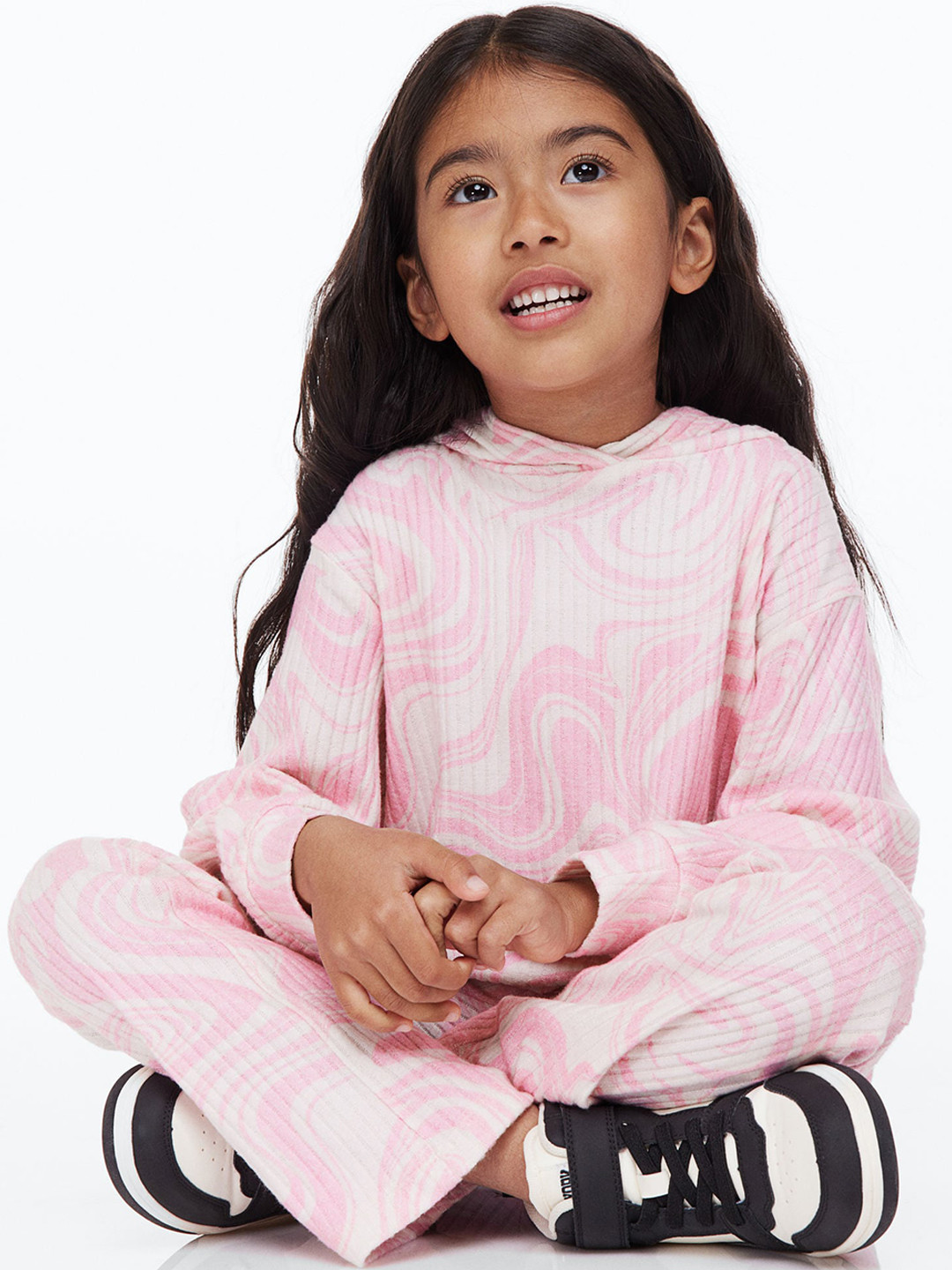 H&M Girls 2-Piece Hoodie And Leggings Set, White 
H&M Girls 2-Piece Hoodie And Leggings Set, White