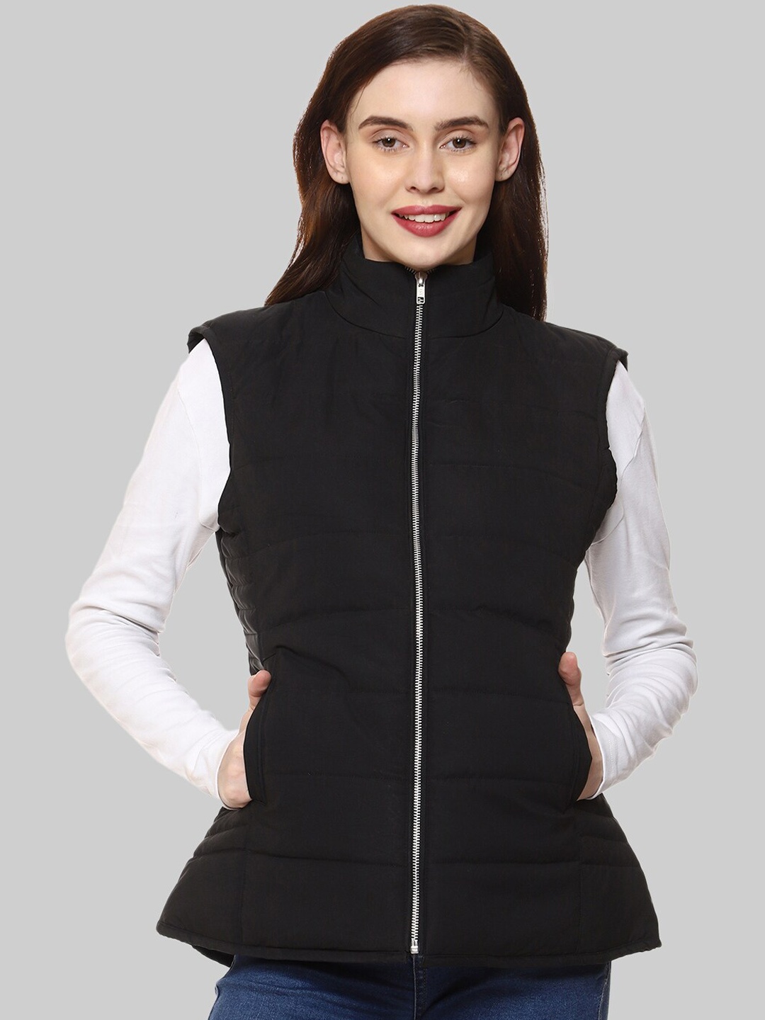 CL SPORT Women Black Insulator Puffer Jacket