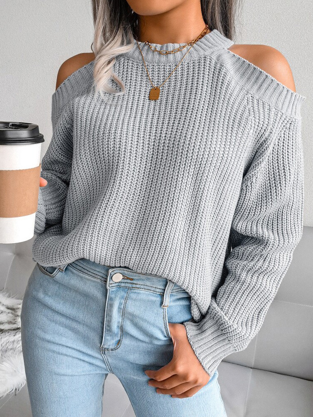 BoStreet Women Grey Pullover