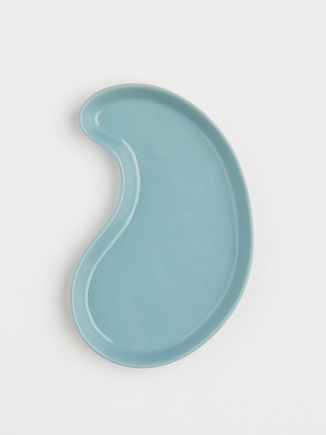 H&M Small Stoneware Tray, Blue