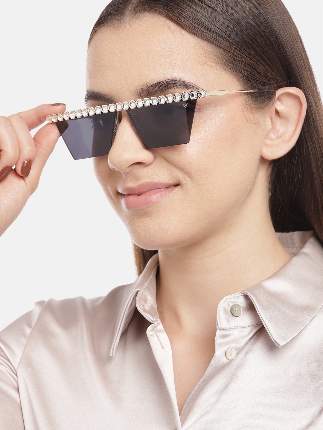 Voyage Women Grey Lens Wayfarer Sunglasses with UV Protected Lens - 3397MG3886, Black
Voyage Women Grey Lens Wayfarer Sunglasses with UV Protected Lens - 3397MG3886, Black