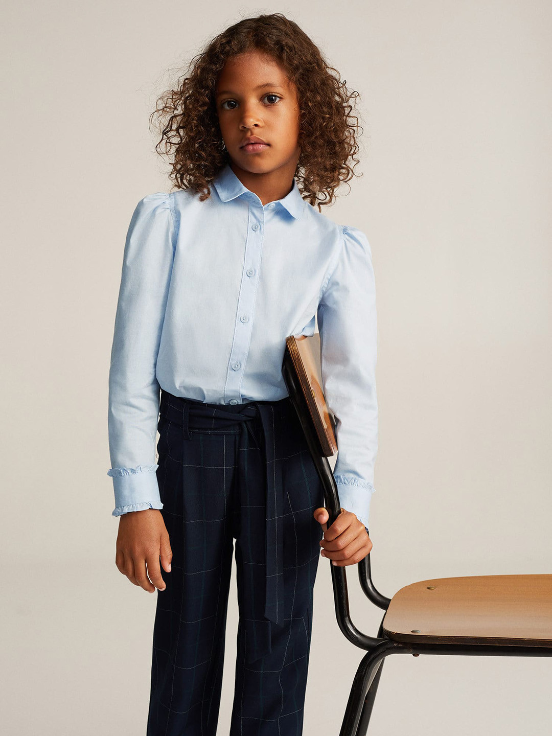 Mango Kids Girls Navy Blue Checked Sustainable Trousers
Mango Kids Girls Navy Blue Checked Sustainable Trousers