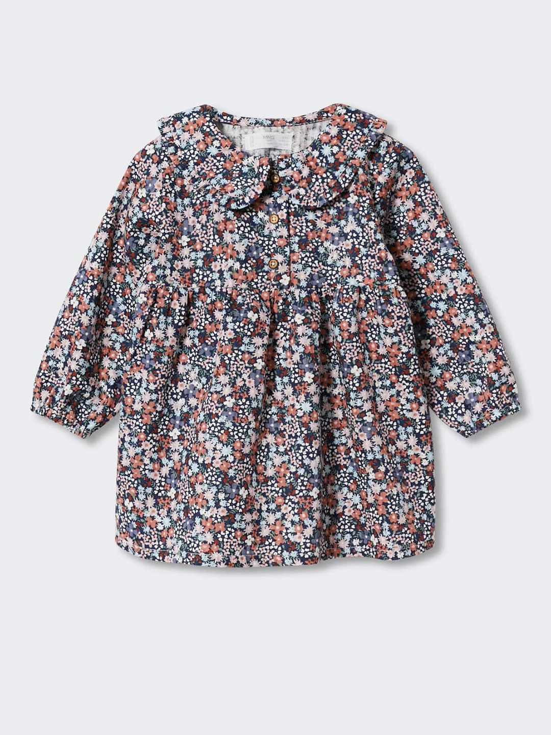 Mango Kids Girls Multicoloured Pure Cotton Floral Print Peter Pan Collar Sustainable Dress, Multi
Mango Kids Girls Multicoloured Pure Cotton Floral Print Peter Pan Collar Sustainable Dress, Multi
