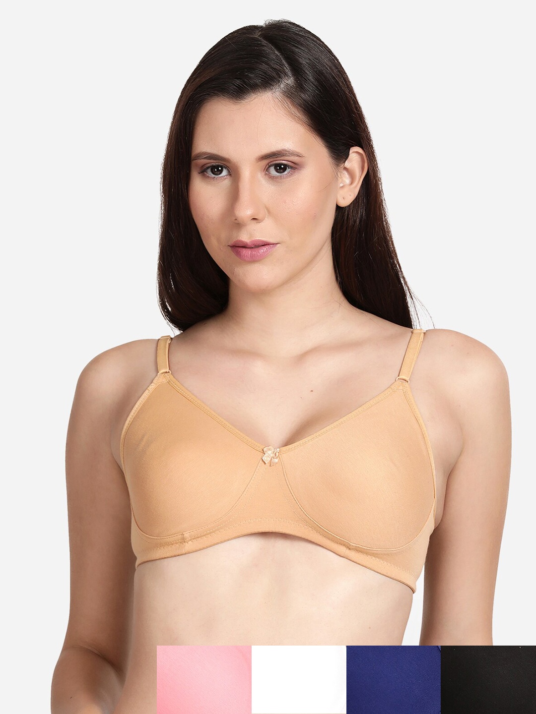 shyaway Pack Of 5 Cotton Bra, Black