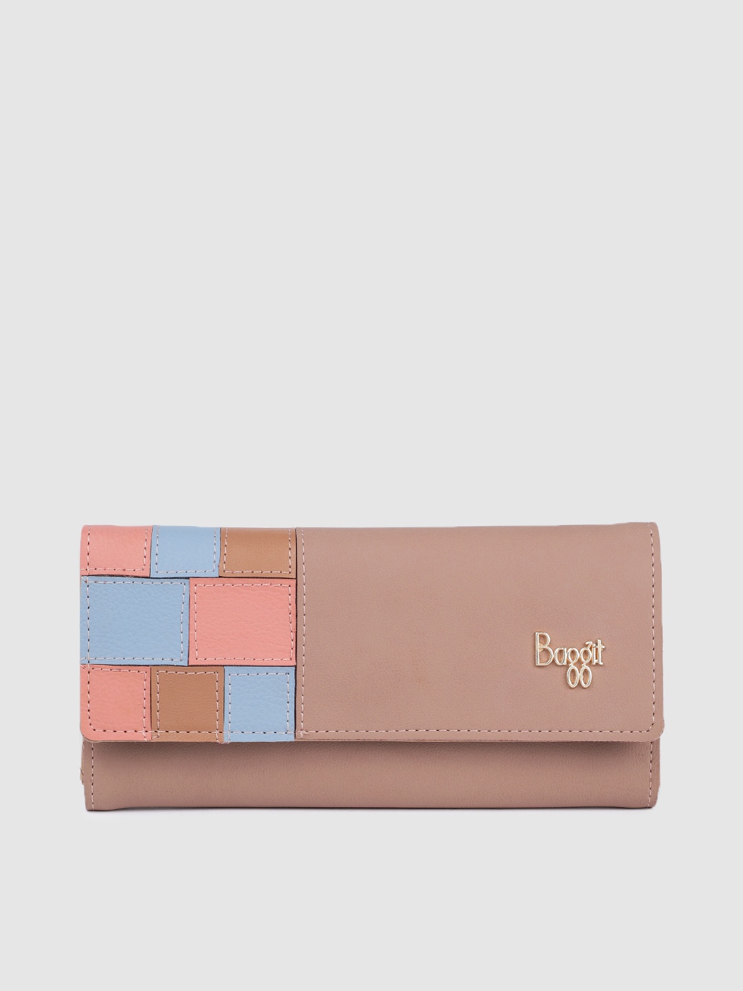 Baggit Women Three Fold Wallet, Rose