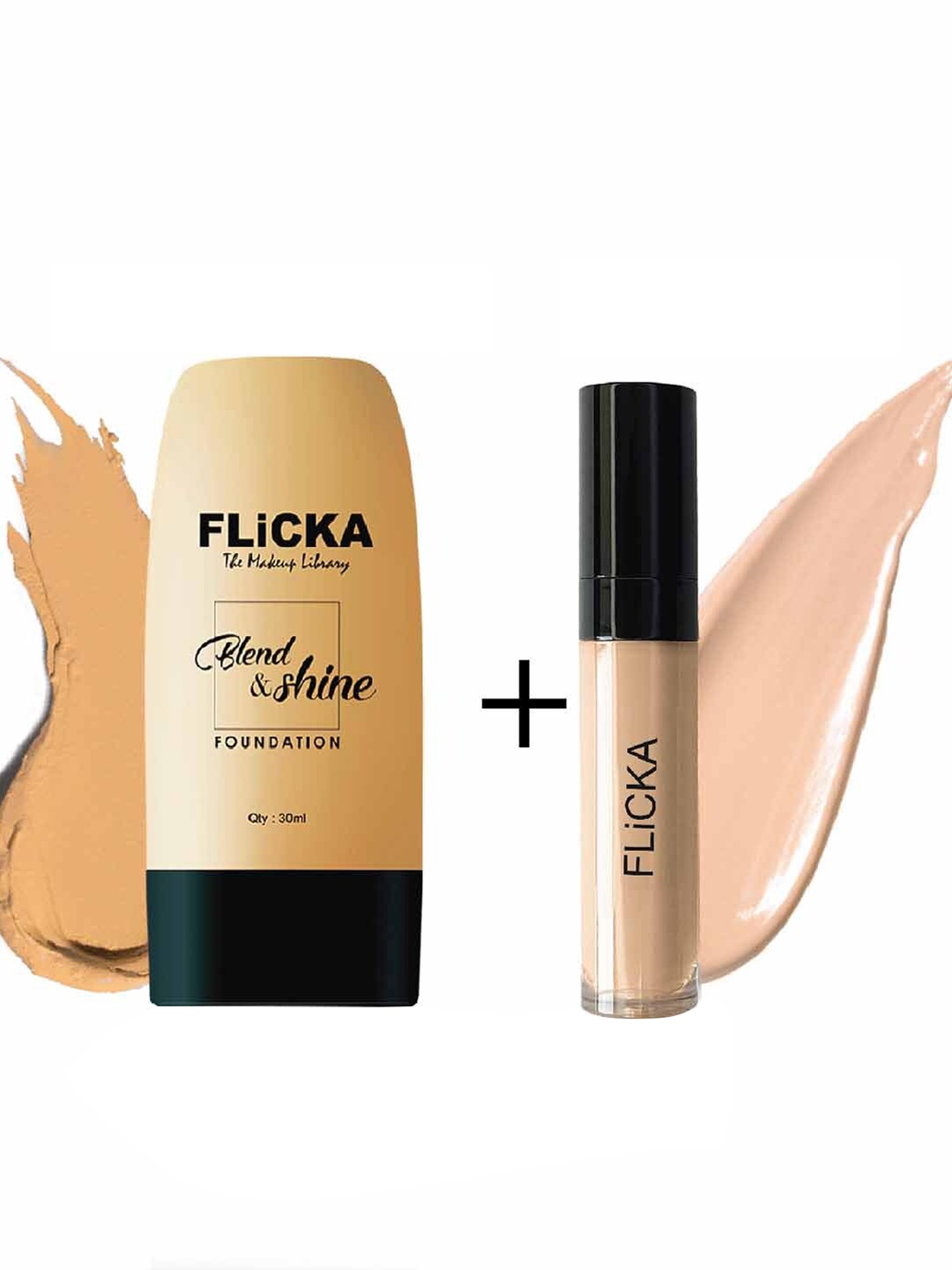 FLiCKA Set of 2 Blend & Shine Foundation 30ML & Liquid Concealer 8.5ML-Walnut - Ivory, Brown
FLiCKA Set of 2 Blend & Shine Foundation 30ML & Liquid Concealer 8.5ML-Walnut - Ivory, Brown