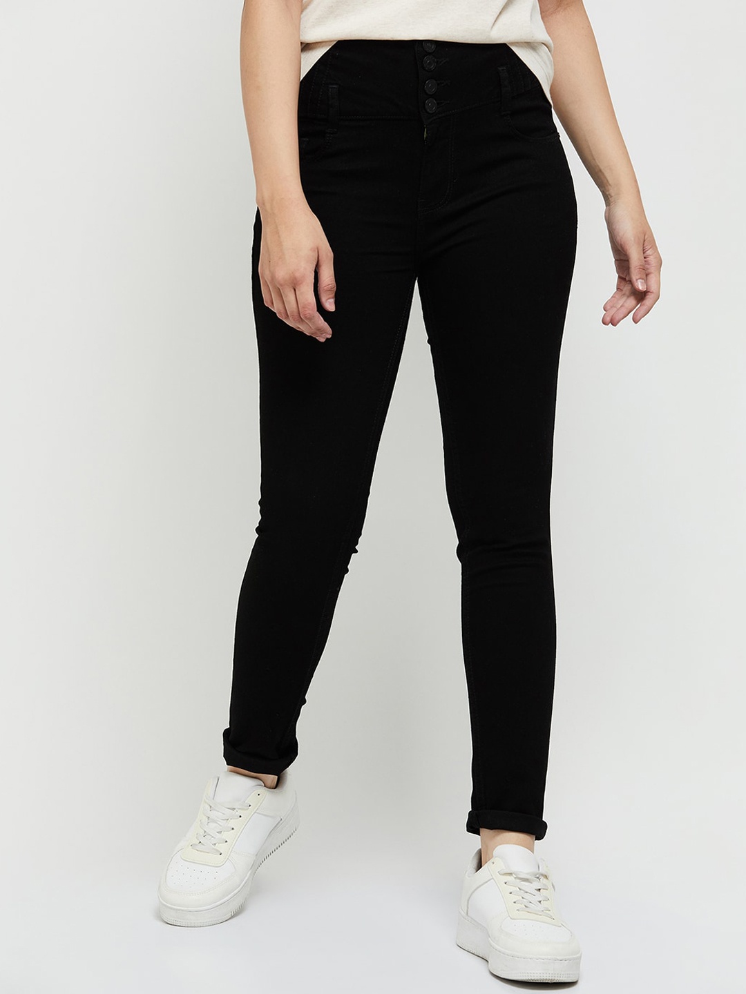max Women Black Jeans