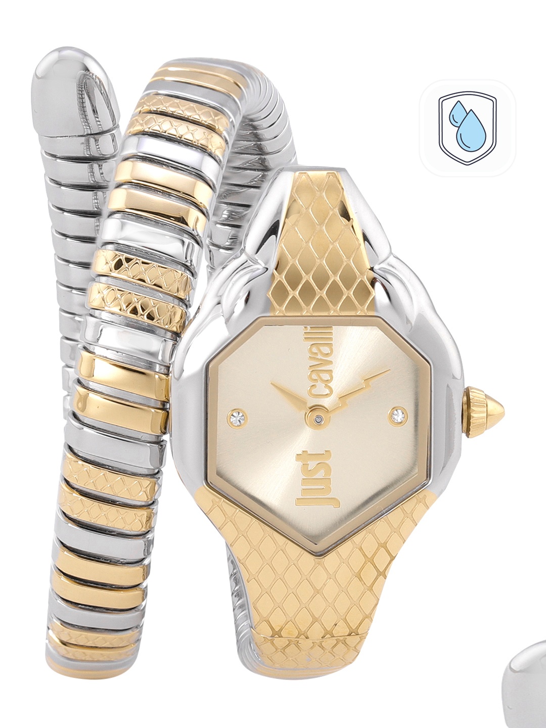 Just Cavalli Women Gold-Toned Dial & Gold Toned Wrap Straps Analogue Watch JC1L190M0065
Just Cavalli Women Gold-Toned Dial & Gold Toned Wrap Straps Analogue Watch JC1L190M0065