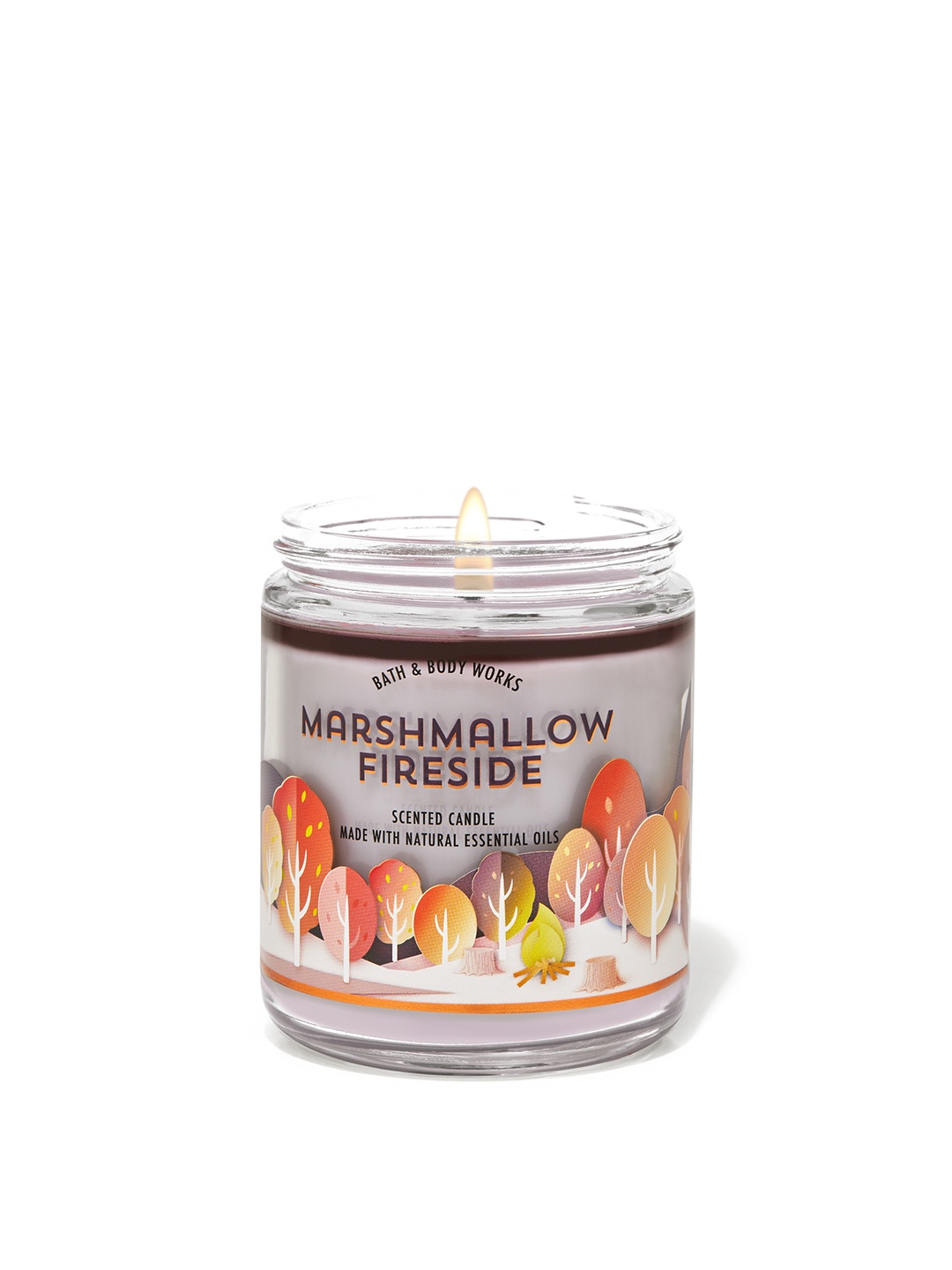 Bath & Body Works Marshmallow Fireside Single Wick Scented Candle with Essential Oils-198g, Purple
Bath & Body Works Marshmallow Fireside Single Wick Scented Candle with Essential Oils-198g, Purple