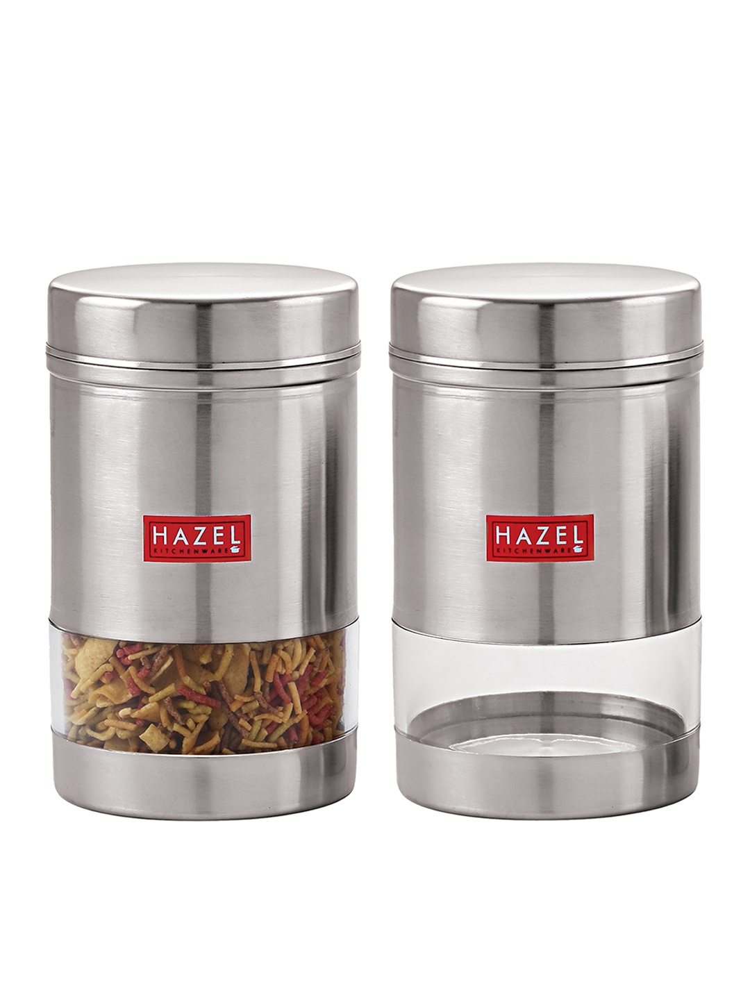 HAZEL Set Of 2 Dishwasher Safe Stainless Steel Food Container With Lid 1.2 L Each, Silver
HAZEL Set Of 2 Dishwasher Safe Stainless Steel Food Container With Lid 1.2 L Each, Silver