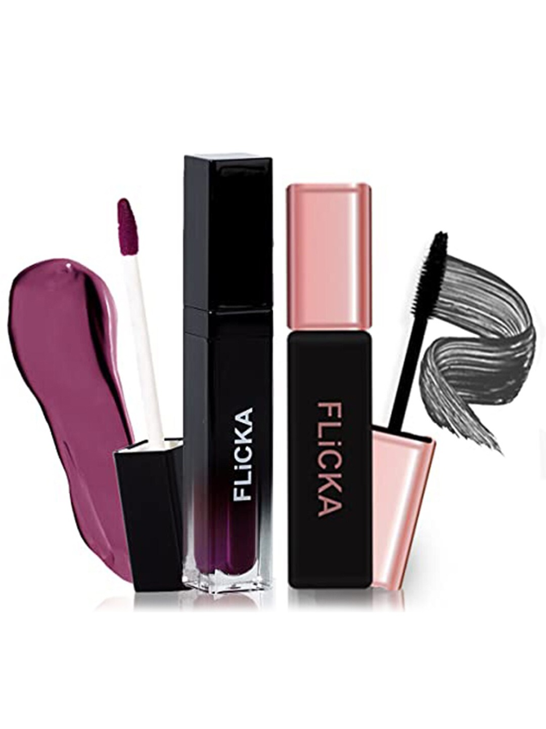 FLiCKA Set&Attack Liquid Matte Lipstick - Hot Ticket with Last it Out Mascara - Black, Purple
FLiCKA Set&Attack Liquid Matte Lipstick - Hot Ticket with Last it Out Mascara - Black, Purple