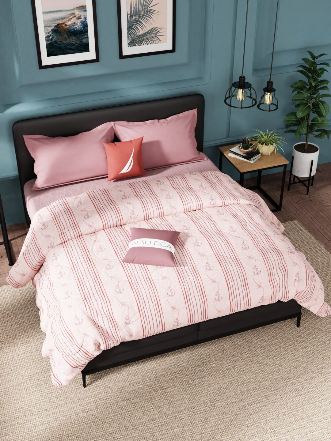 Nautica Pink & Maroon Abstract Printed 120 GSM Pure Cotton Super Soft Double Bed Quilt
Nautica Pink & Maroon Abstract Printed 120 GSM Pure Cotton Super Soft Double Bed Quilt