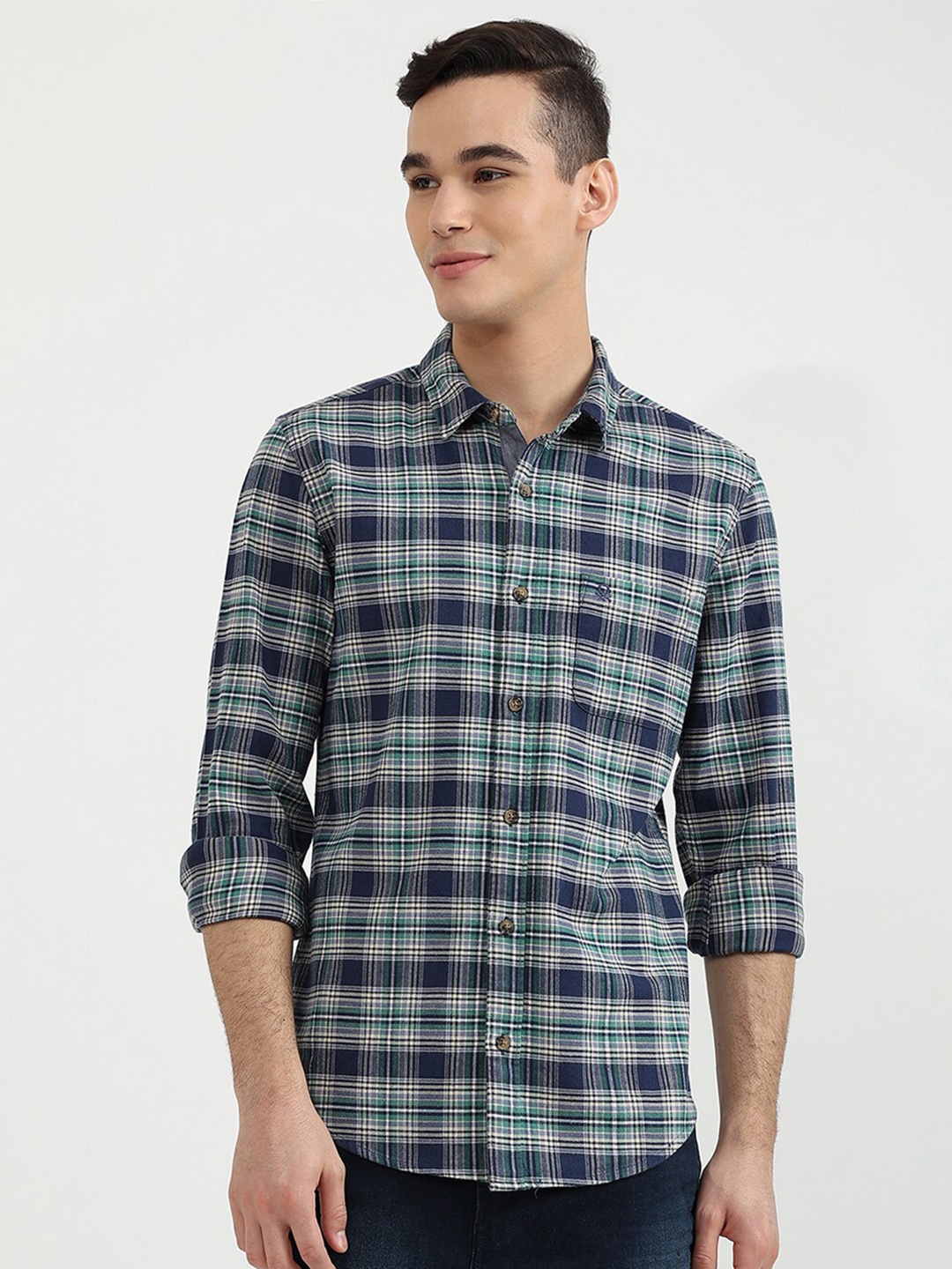 United Colors of Benetton Men Sea Green Slim Fit Tartan Checked Cotton Casual Shirt
United Colors of Benetton Men Sea Green Slim Fit Tartan Checked Cotton Casual Shirt