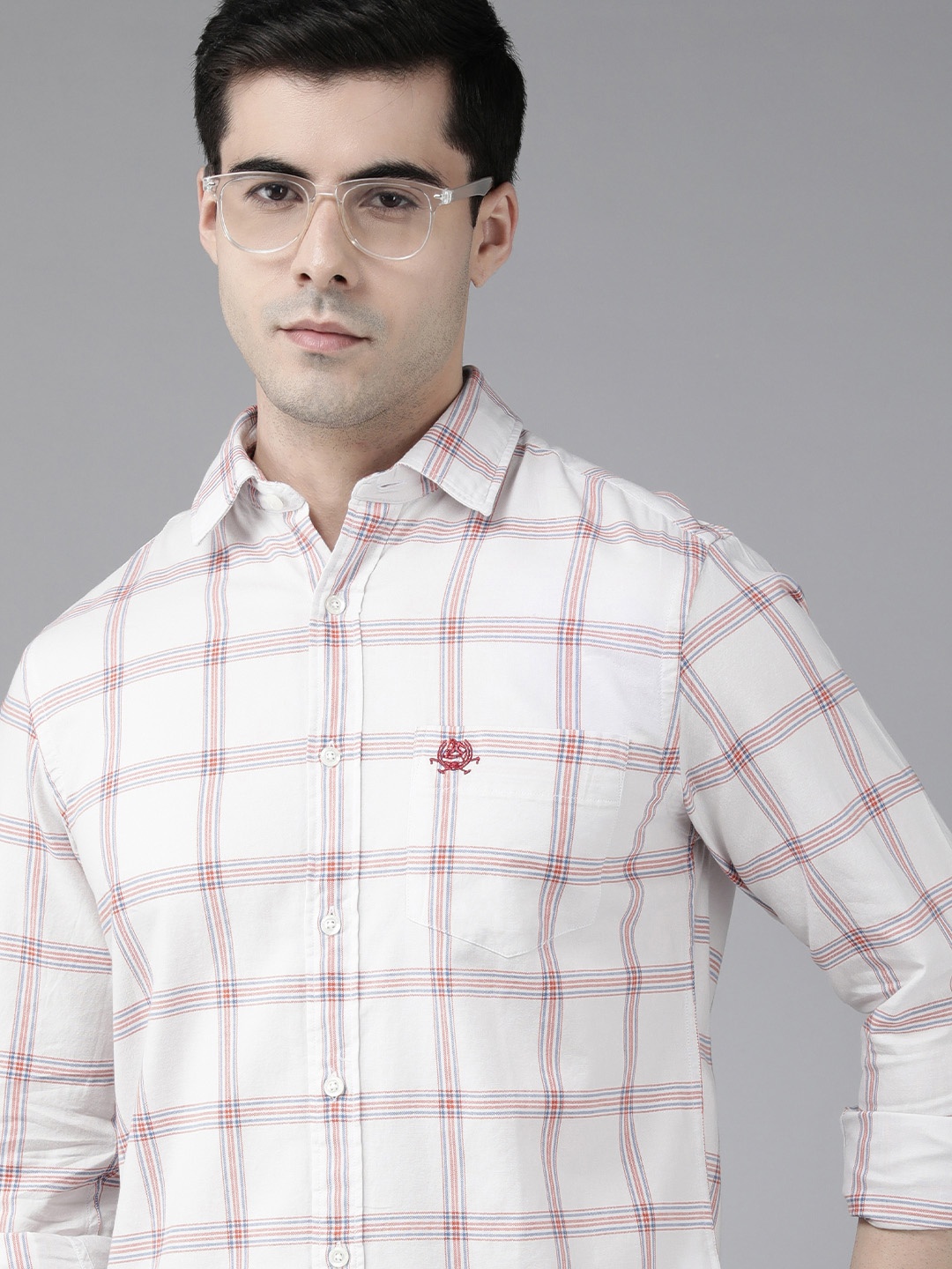 U.S. Polo Assn. Men White Tailored Fit Tartan Checks Opaque Pure Cotton Casual Shirt
U.S. Polo Assn. Men White Tailored Fit Tartan Checks Opaque Pure Cotton Casual Shirt
