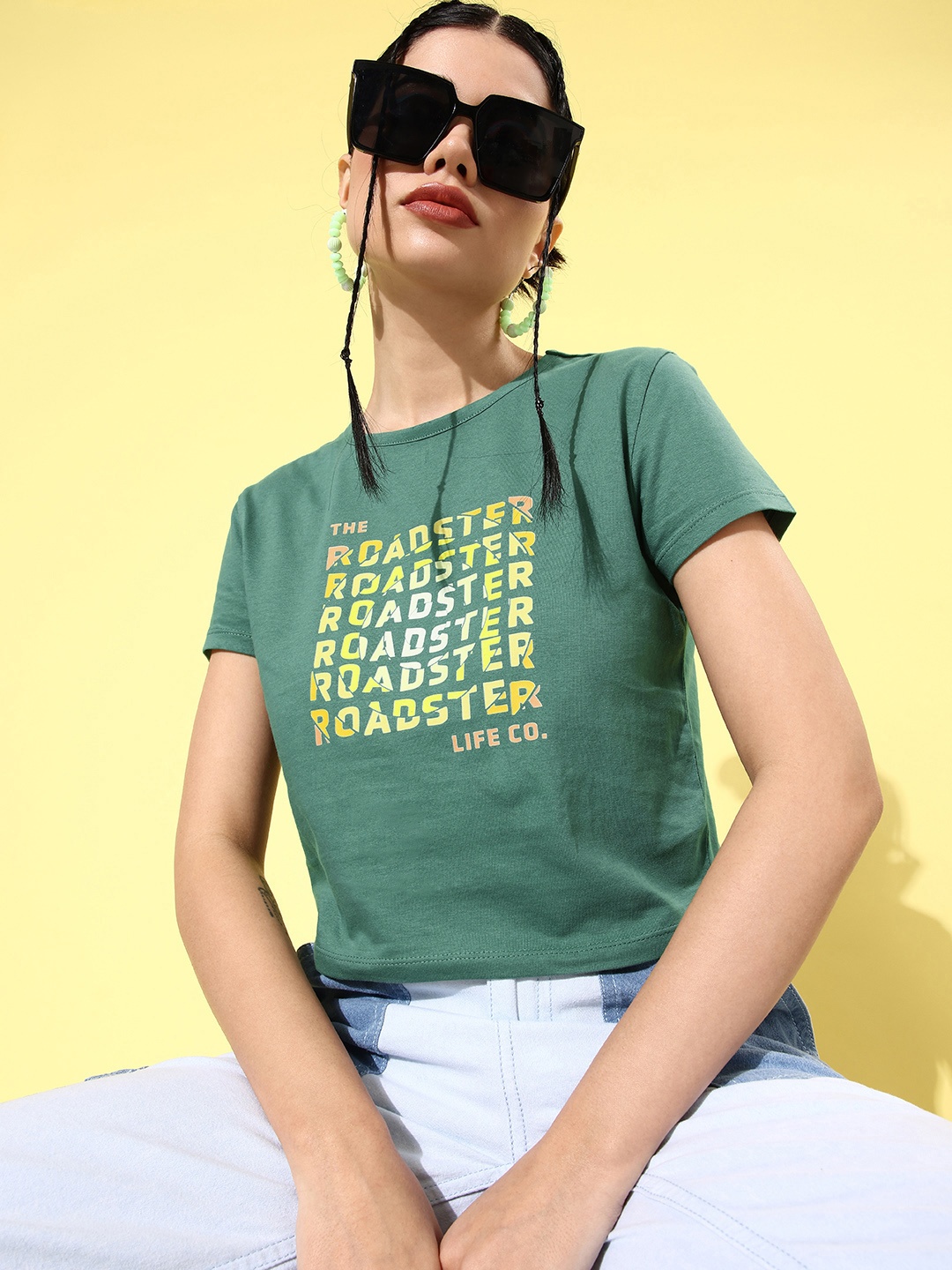 The Roadster Lifestyle Co. Women Teal Green Winter Foraging Offgrid Graphics T-shirt
The Roadster Lifestyle Co. Women Teal Green Winter Foraging Offgrid Graphics T-shirt