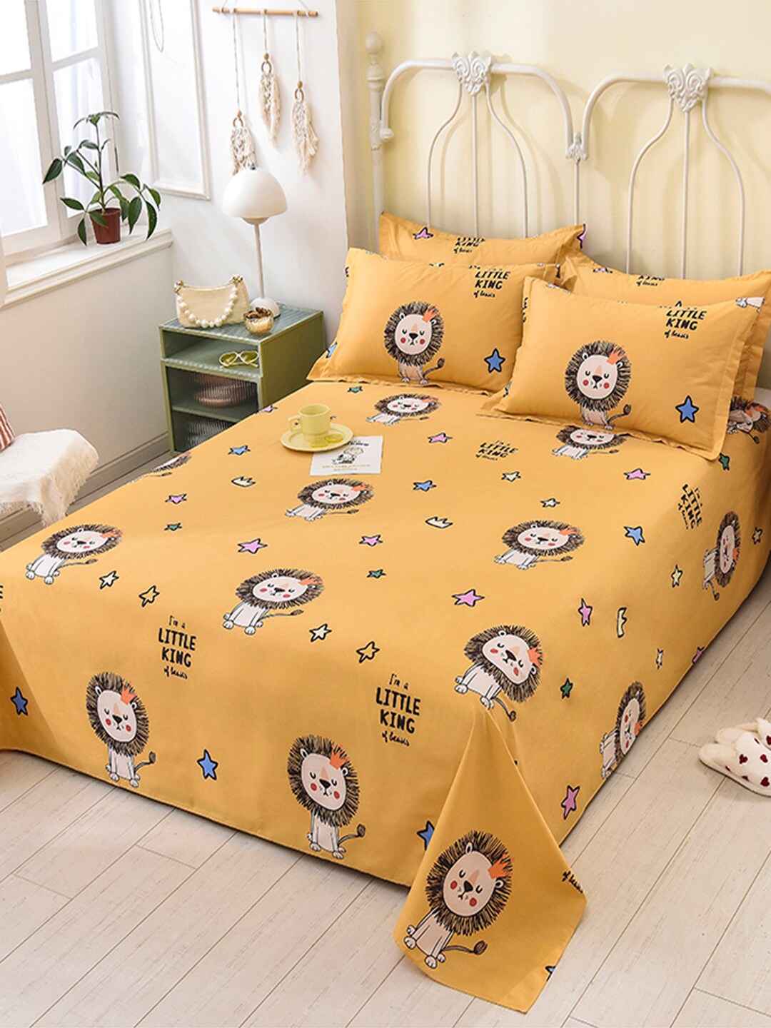JC Collection Yellow & Brown Printed 200 TC Cotton Queen Bedsheet with 2 Pillow Covers
JC Collection Yellow & Brown Printed 200 TC Cotton Queen Bedsheet with 2 Pillow Covers