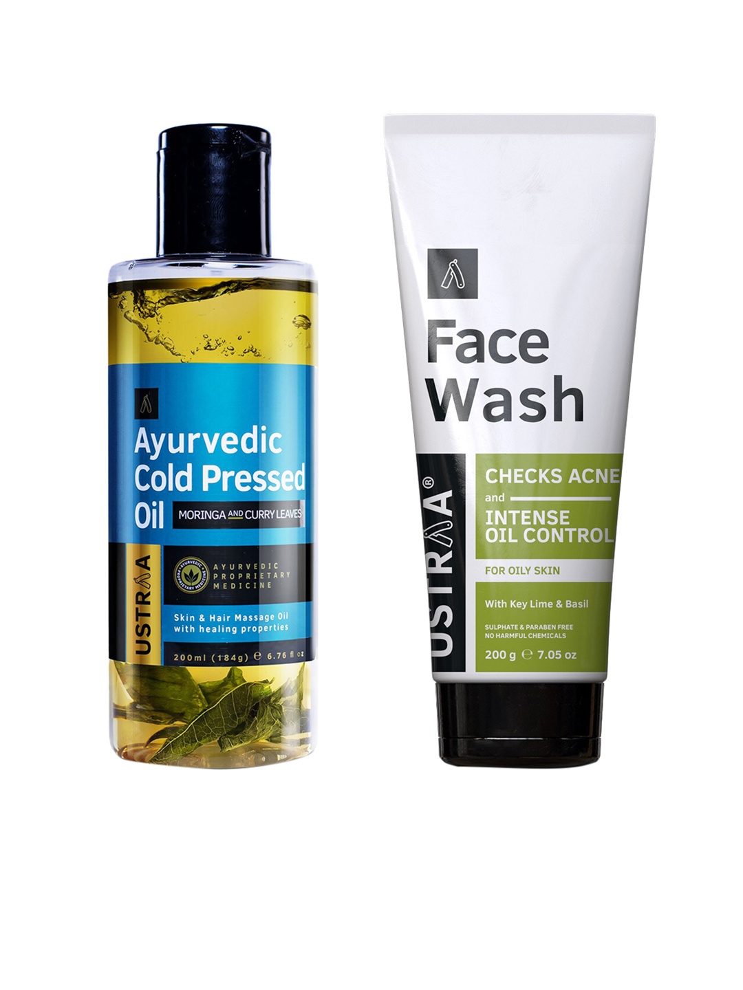 Ustraa Men Set of Acne & Oil Control Face Wash 200 g + Ayurvedic Cold Pressed Oil 200 ml, Green
Ustraa Men Set of Acne & Oil Control Face Wash 200 g + Ayurvedic Cold Pressed Oil 200 ml, Green