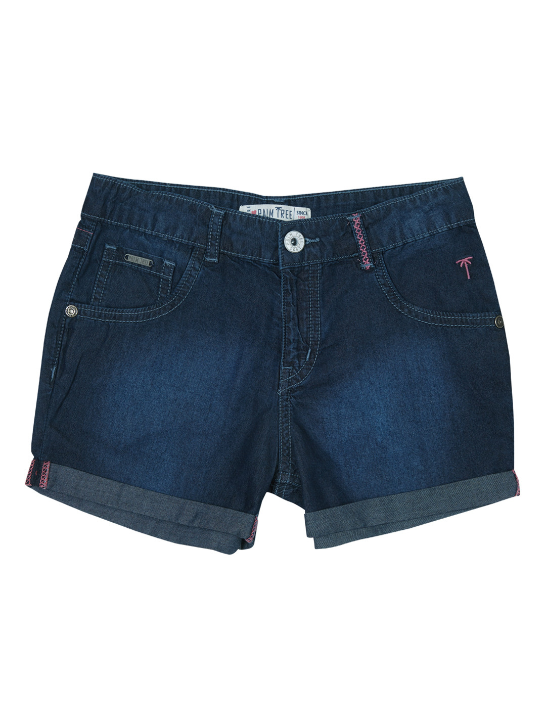Palm Tree Girls Blue Washed Regular Fit Denim Shorts 
Palm Tree Girls Blue Washed Regular Fit Denim Shorts