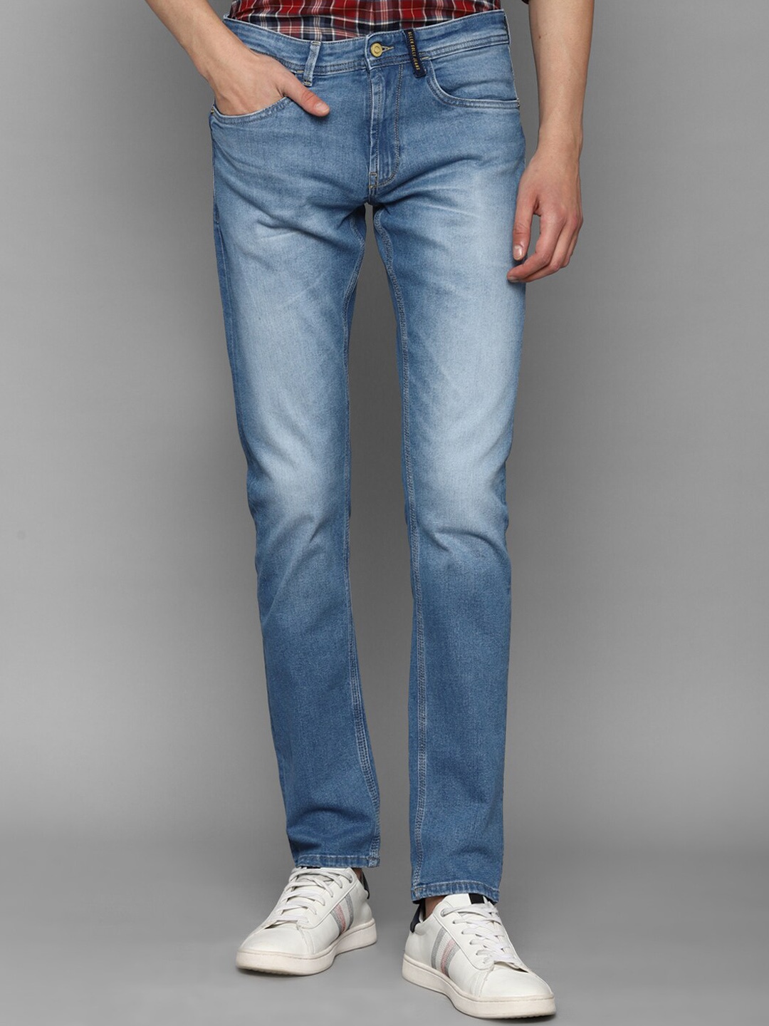 Allen Solly Men Blue Slim Fit Heavy Fade Cotton Jeans